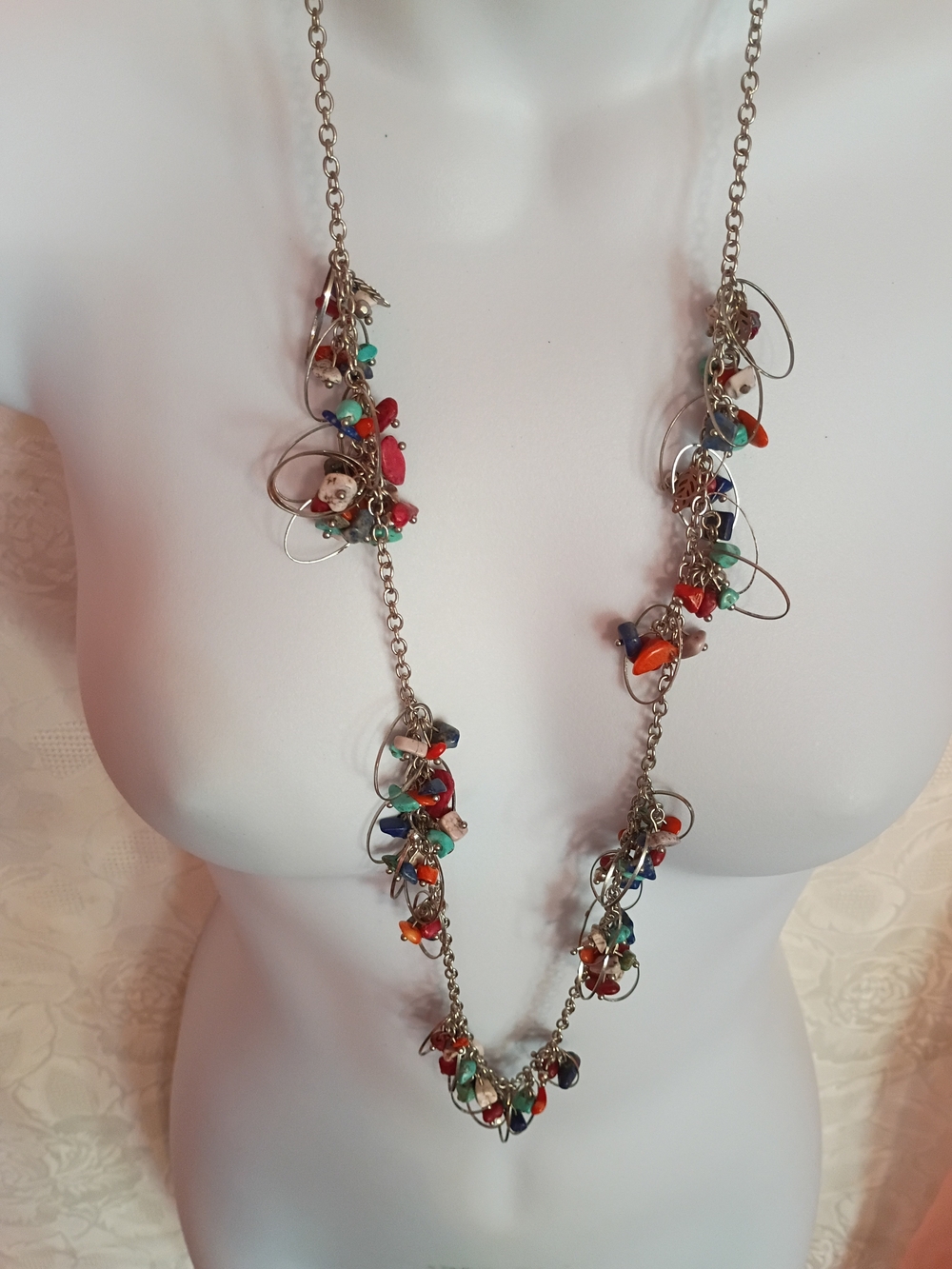 Multicolor Bead Whimsy Necklace - Picture 7 of 8